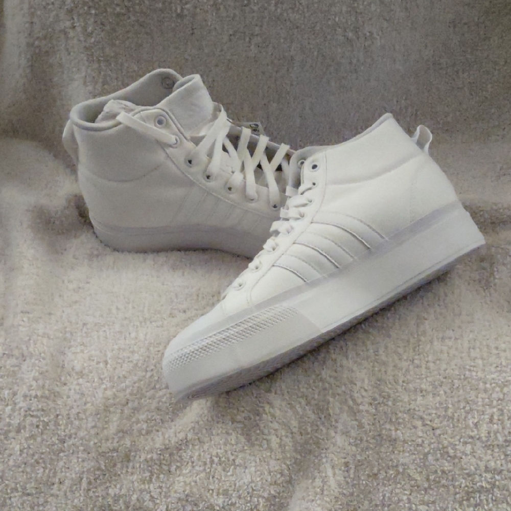 Adidas Women's Platform White High-Top Sneakers